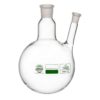 Flask, Round Bottom, 2 Necks Angular