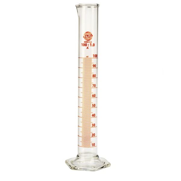 MEASURING CYLINDER WITH ROUND BASE CLASS B